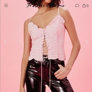 NWT For Love & Lemons Palmetto Corset Cami